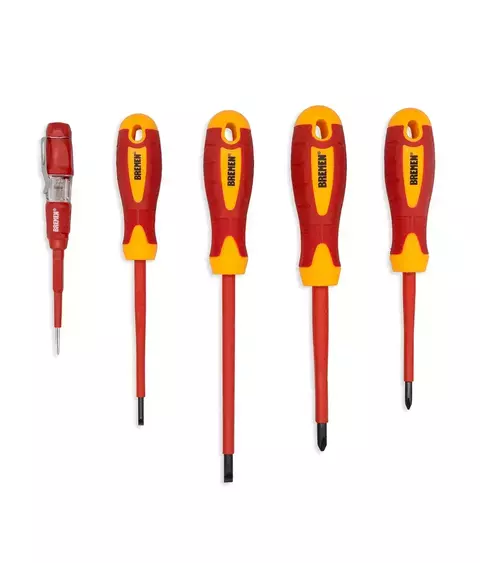 DESTORNILLADOR ELECTRICISTA JUEGO X 5PZS BREMEN® - comprar online