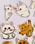 Adesivos em papel Gatinhos Fofuras- 60 peças