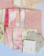 Kit de Papéis e Efêmeras Aquareladas – 100 Peças - Erva Doce Scrap
