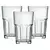 Kit 6 Copos de Vidro Grosso e Resistente 350 ml