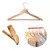 Cabide de madeira adulto kit com 3 peças