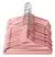 Kit 3 Cabide Infantil Veludo Slim Antideslizante Ultra Fino Cor Rosa