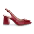 Slingback Verniz Couro Vermelho Salto Bloco Capelli Rossi 285471 - comprar online