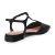 Slingback Couro Preto Salto Baixo Capelli Rossi 288789 - comprar online