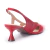 Imagem do Slingback Couro Vermelho Salto Médio Capelli Rossi 288889