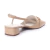 Slingback Couro Nude Salto Bloco Capelli Rossi 288684 - loja online