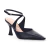 Slingback Couro Preto Salto Alto Capelli Rossi 288679
