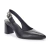 Slingback Couro Preto Salto Bloco Capelli Rossi 288497 - comprar online
