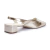 Slingback Couro Dourado Salto Baixo Capelli Rossi 289253 - Capelli Rossi