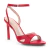 Sandália Couro Vermelho Salto Alto Fino Capelli Rossi 289004