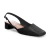 Slingback Couro Preto Salto Baixo Capelli Rossi 288793