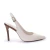 Slingback em couro salto alto off white Capelli | 300078