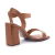 Sandália Couro Marrom Salto Bloco Alto Capelli Rossi 288994 - Capelli Rossi