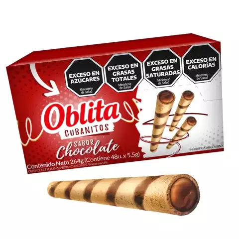 CUBANITO OBLITA CHOCOLATE CAJA X 48 UN - BULTO 16 UN - comprar online