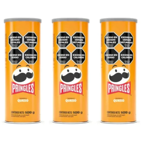PAPAS PRINGLES CHEDDAR CHEESE X 109 GR CAJA X 18 - comprar online