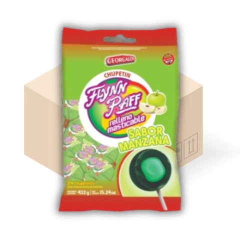CHUPETIN FLYNN PAFF MANZANA BOLSA X 24U - CAJA X 18u - comprar online