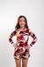 SHORT TACTEL INFANTIL FEMININO - SOL VERMELHO - comprar online