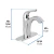 Monomando corto lavabo cromo FOSET en internet