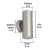 Arbotante De 2 Spots Mr16 Satin Volteck 47391 en internet