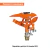Aspersor Met. Pulsaciones Cabeza Sola Truper 10315