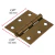 Bisagra Ace. Latonado Antiguo 2 1/2'' Cabeza Plana Hermex 43250 en internet