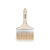 Brocha cerdas sintéticas 6" corte recto mango de madera TRUPER