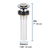 Contra Lavabo Sist. Push Sin. Reb. Laton Crom Foset 47037 en internet