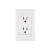 Placa Con Contacto Duplex Armada Blanca 3 Modulos Schneider
