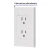 Placa Con Contacto Duplex Armada Blanca 3 Modulos Schneider - comprar en línea