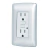Contacto Doble Gfci Plata Italiana Volteck 49807