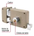 Cerradura Sobreponer Clasica Trad. Izq Caja Hermex 43573 en internet