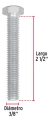 Tornillo Tipo Maquina 3/8' X 2-1/2' Fiero 44579 - El Rey Ferretero