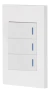 Placa 3 Interruptores Sencillos Linea Española Volteck 45599 - comprar en línea