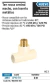 Tee Rosca Central Macho Inserto Metalico 1/2'' C Foset 48911 en internet