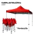 Carpa Toldo Reforzada Plegable 3x3 Impermeable Acero Inox. Color Rojo - El Rey Ferretero