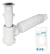 Cespol Lavabo Flexible 1-1/4'' Pvc Trampa Foset 49366 Color Blanco - comprar en línea