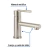 Monomando corto satín para lavabo FOSET - comprar en línea
