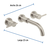 Mezcladora Element Lavabo A La Pared Satinada Foset 49939 en internet