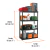 Estante plástico uso rudo 4 rep/cap. 70 Kg 142x43x91 TRUPER en internet