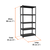Estante metálico 5 repisas capacidad 80 Kg 180x45x85 TRUPER en internet
