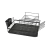 Escurridor negro de acero con 2 niveles para trastes grande FOSET