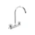 Mezcladora 8" fregadero cromo cuello curvo acrílico Basic FOSET