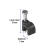 Grapa Cable Curva 5 Mm 20 Pz Negra Volteck 48280 en internet