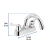 Mezcladora Lavabo 4 Cuello Curvo Zamac Palanca Foset 49279 - comprar en línea