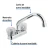 Mezcladora 4'' Lavabo Tubular Manerales Acrilico Foset 47685 - comprar en línea