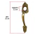 Manija Decorativa Laton Antiguo Hermex 43651 en internet