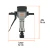 Martillo demoledor HEX 30 Kg 62 J 2000 W TRUPER en internet
