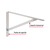 Ménsula reforzada de acero galvanizada 10 x 16" FIERO - comprar en línea