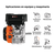 Motor a gasolina 13 HP TRUPER - El Rey Ferretero