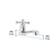 Llave Individual Para Lavabo Cruceta Basic Foset 48383 en internet